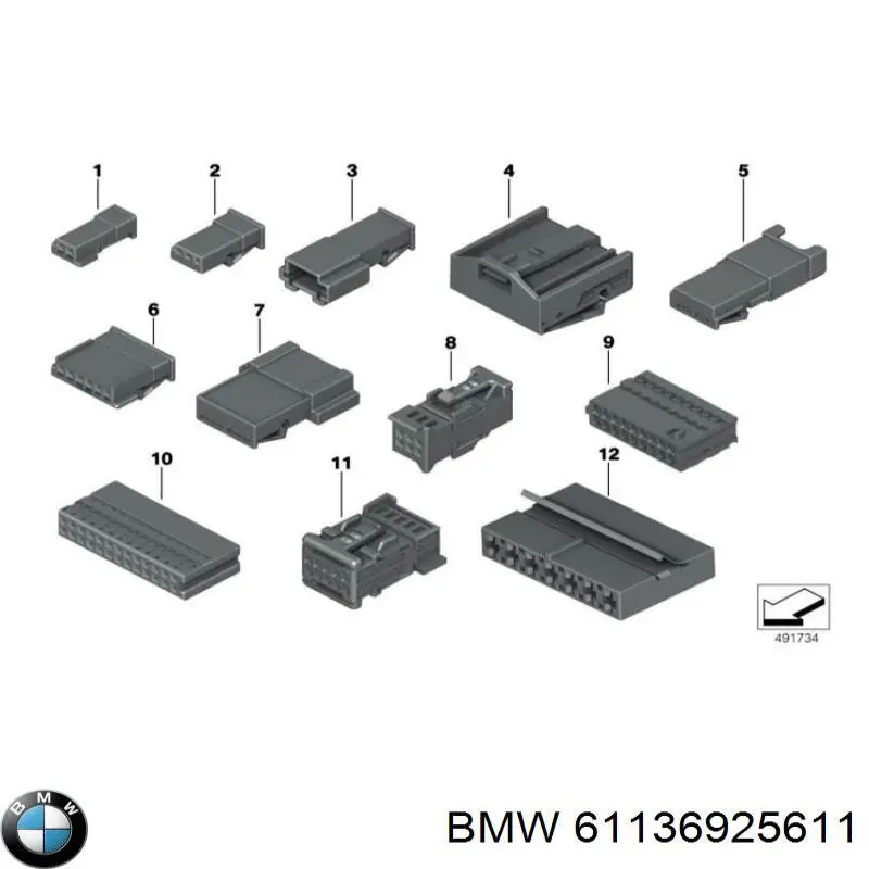 Купити 61136925611 BMW 