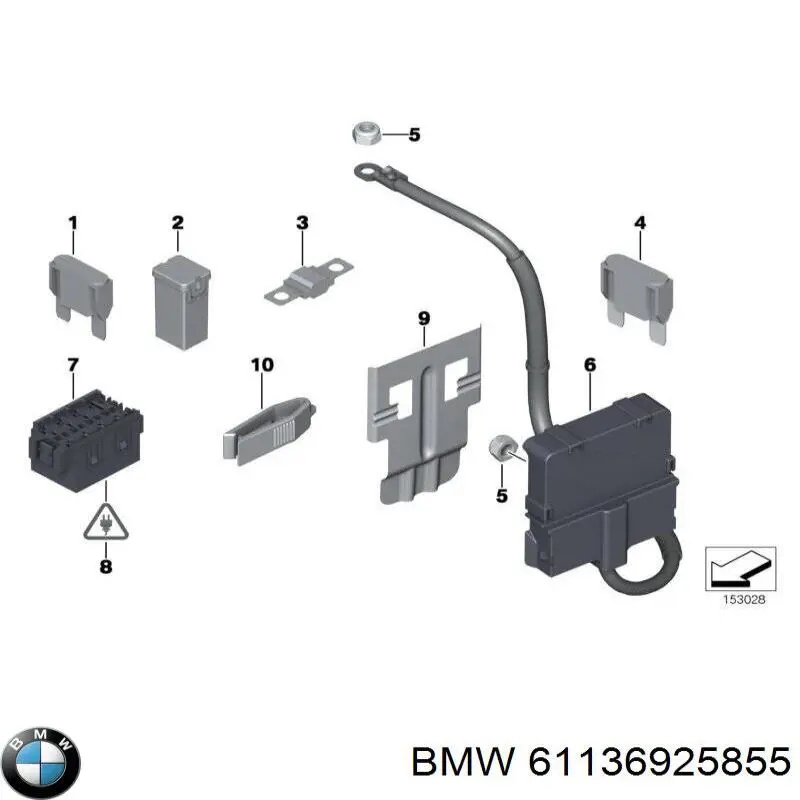  BMW 61136925855 ціна, від 6.52 USD