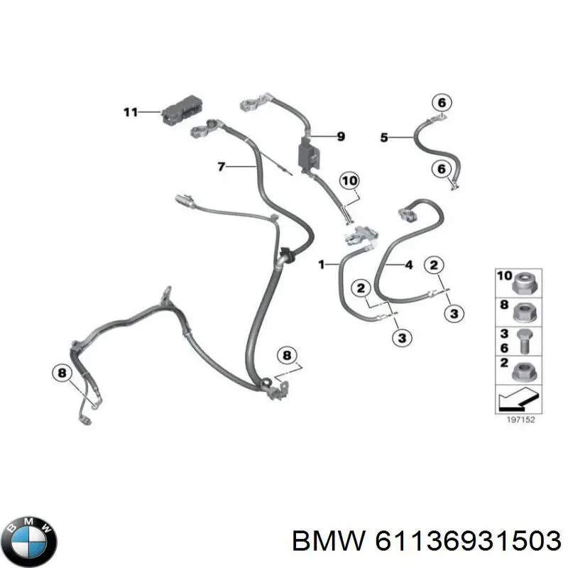  BMW 61136931503 ціна, від 5.86 USD