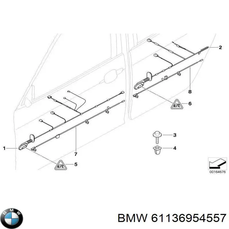  BMW 61136954557 ціна, від 0.14 USD