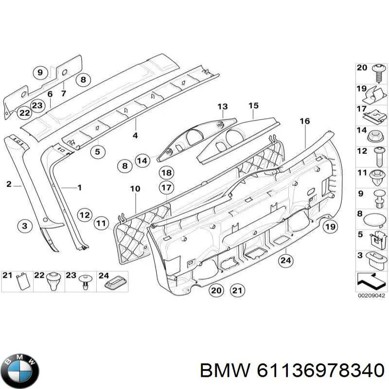  BMW 61136978340 ціна, від 25.09 USD