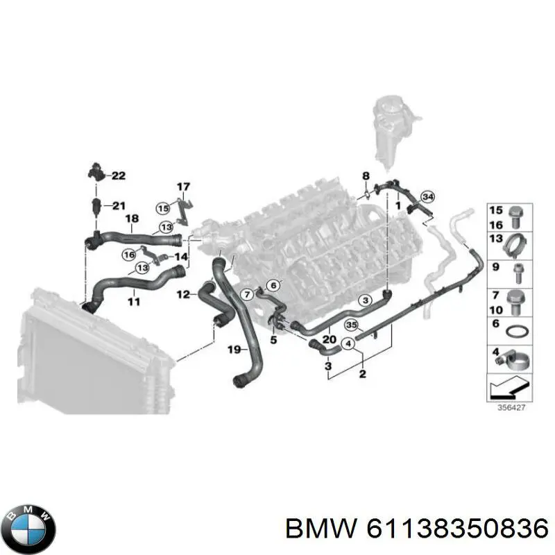  BMW 61138350836