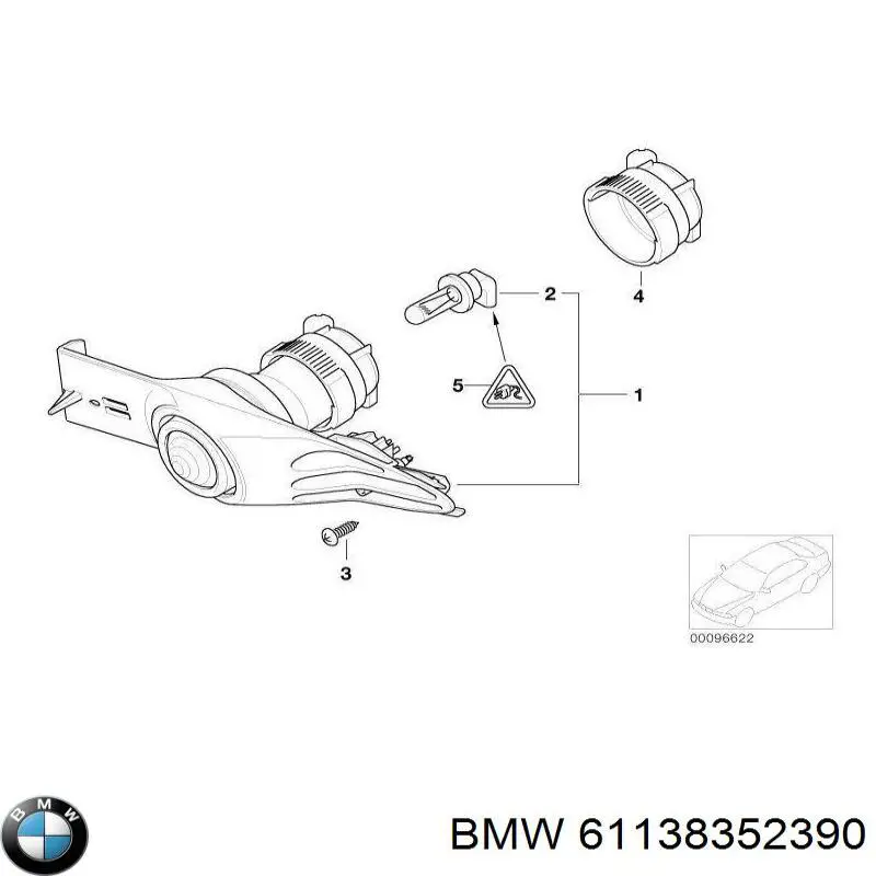 Купити 61138352390 BMW 