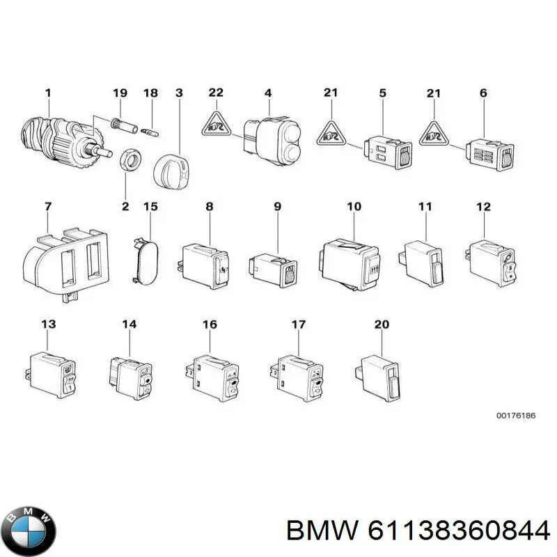 Лампочка 61138360844 BMW