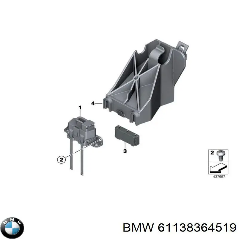  BMW 61138364519 ціна, від 1.43 USD