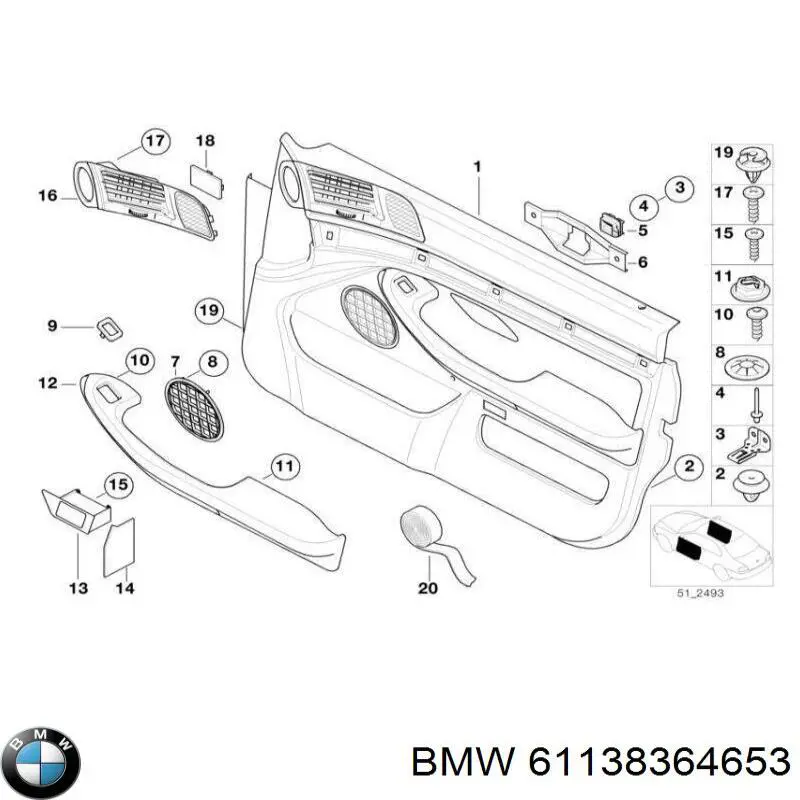 61138364653 BMW 