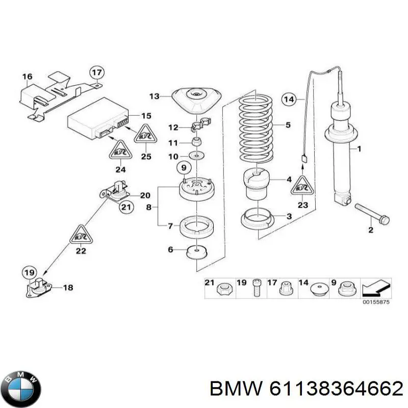 61138364662 BMW Пробка піддона двигуна