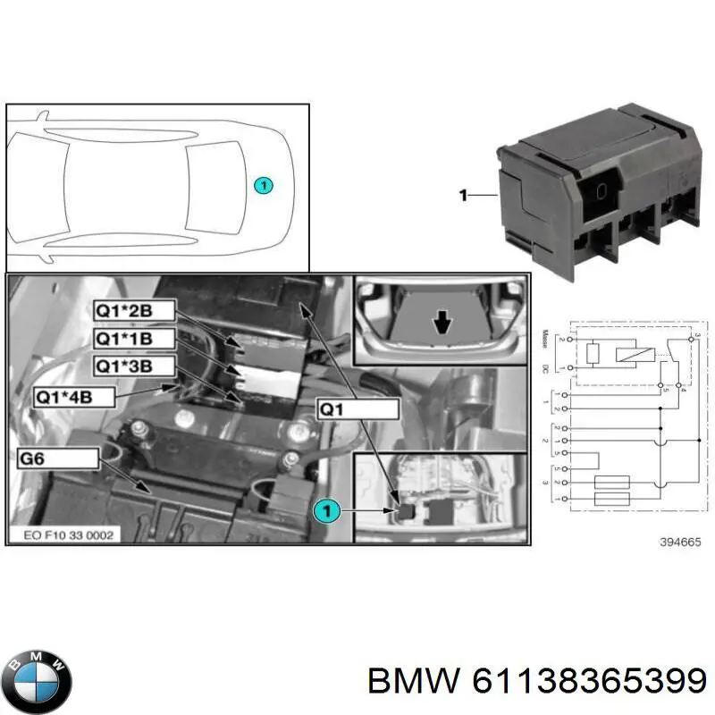 Купити 61108365385 BMW 