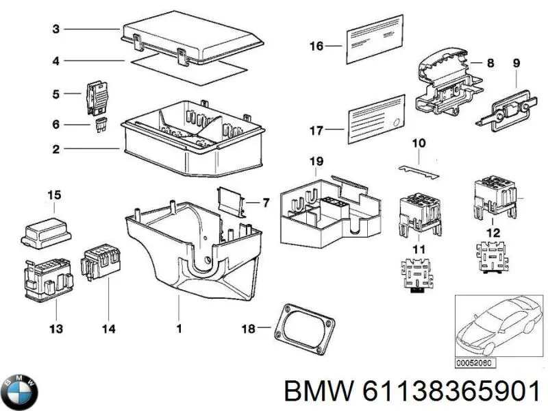 Запобіжник 61138365901 BMW