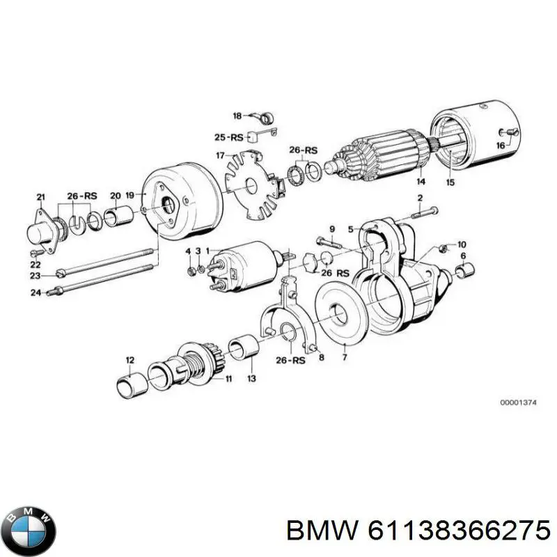 Купити 61138366275 BMW 