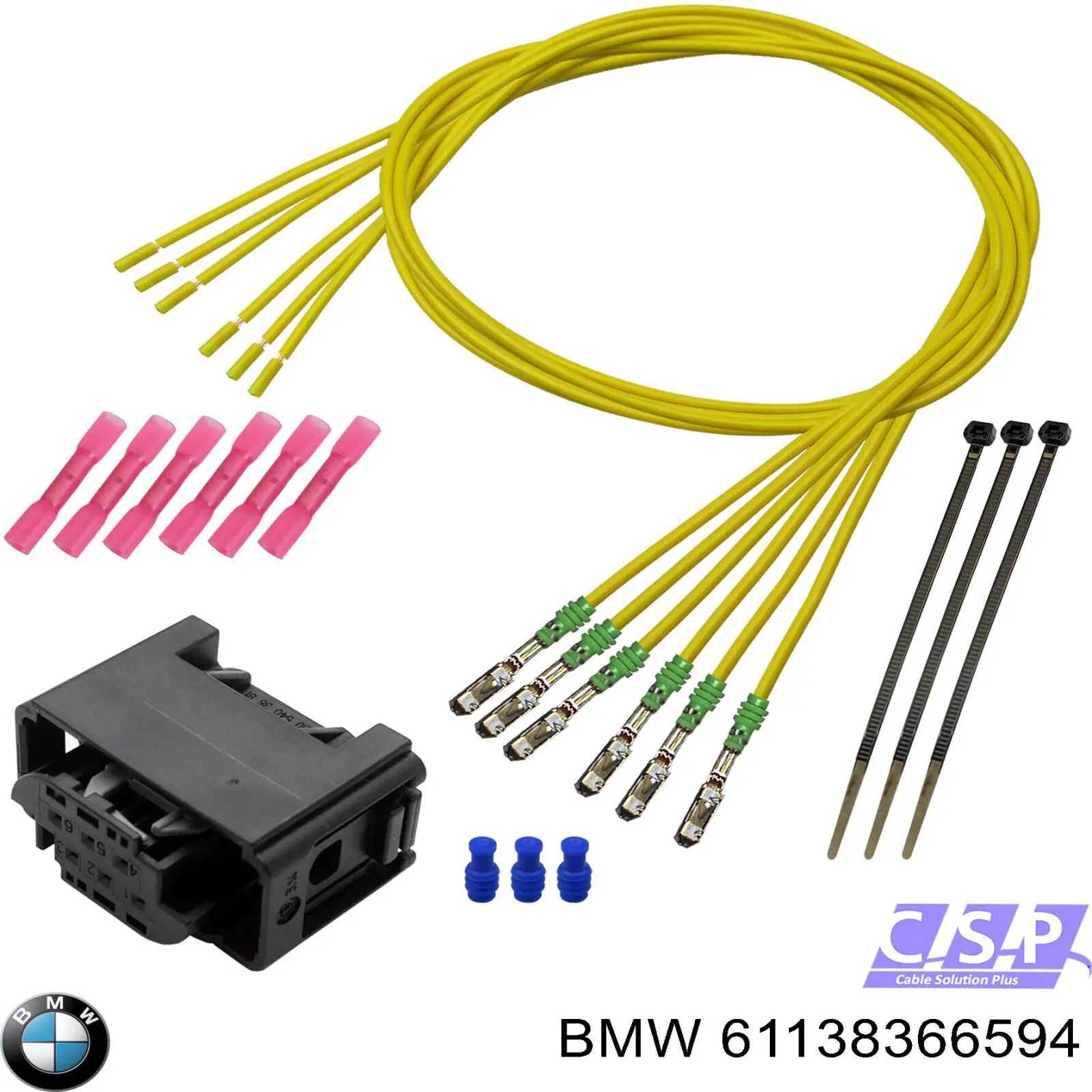 Роз'єм (фішка) фари BMW 61138366594 ціна, від 7.79 USD