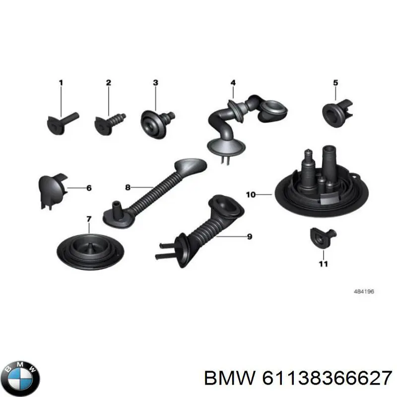 Джгут проводів багажного відсіку BMW 61138366627 ціна, від 25.83 USD