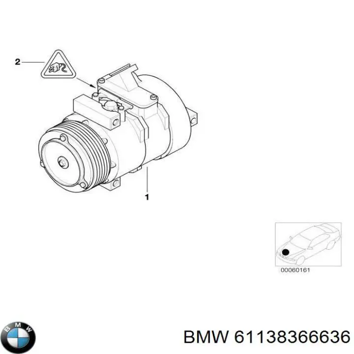 Купити 61138366636 BMW 