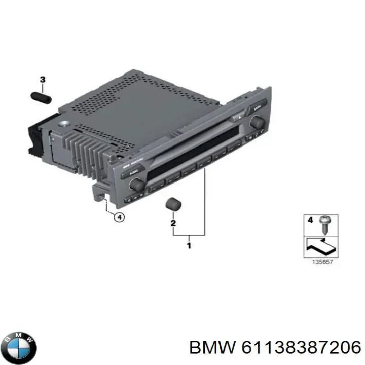  BMW 61138387206 ціна, від 2.92 USD