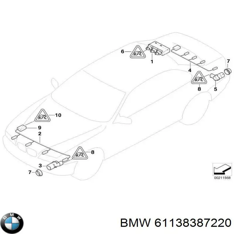  BMW 61138387220 ціна, від 6.37 USD