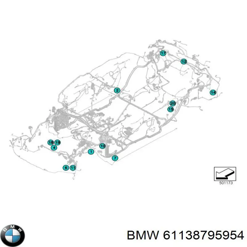 Купити 61138795954 BMW Роз’єм (фішка) універсальний