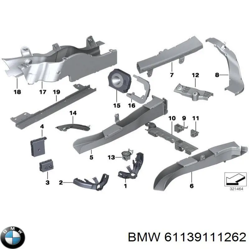  BMW 61139111262 ціна, від 3.64 USD