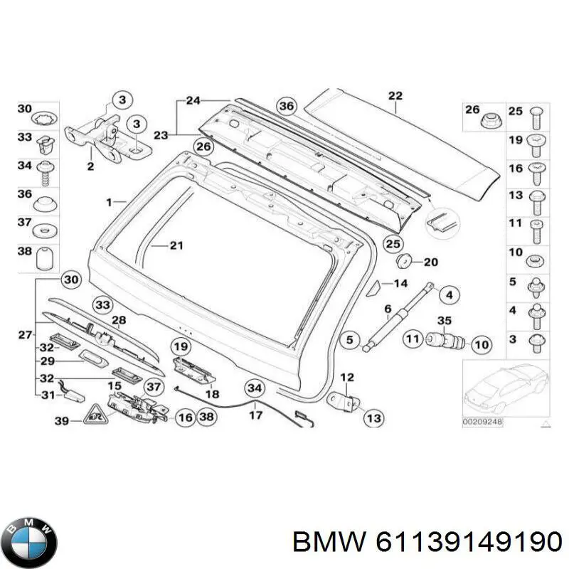  BMW 61139149190 ціна, від 4.14 USD