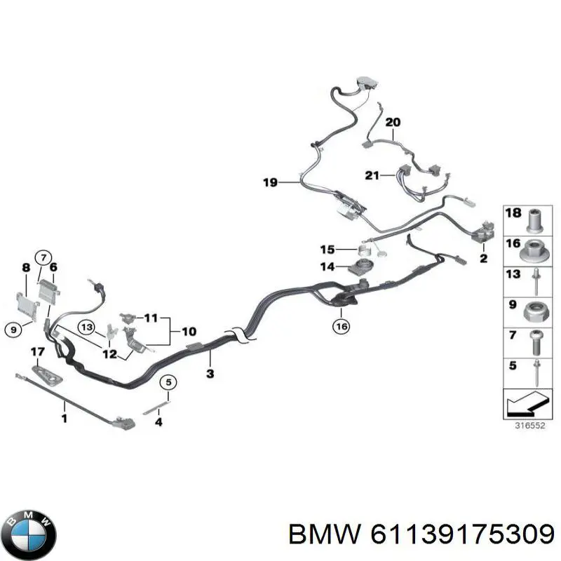  BMW 61139175309 ціна, від 2.77 USD