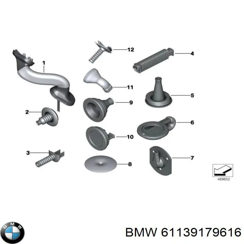  BMW 61139179616 ціна, від 2.59 USD
