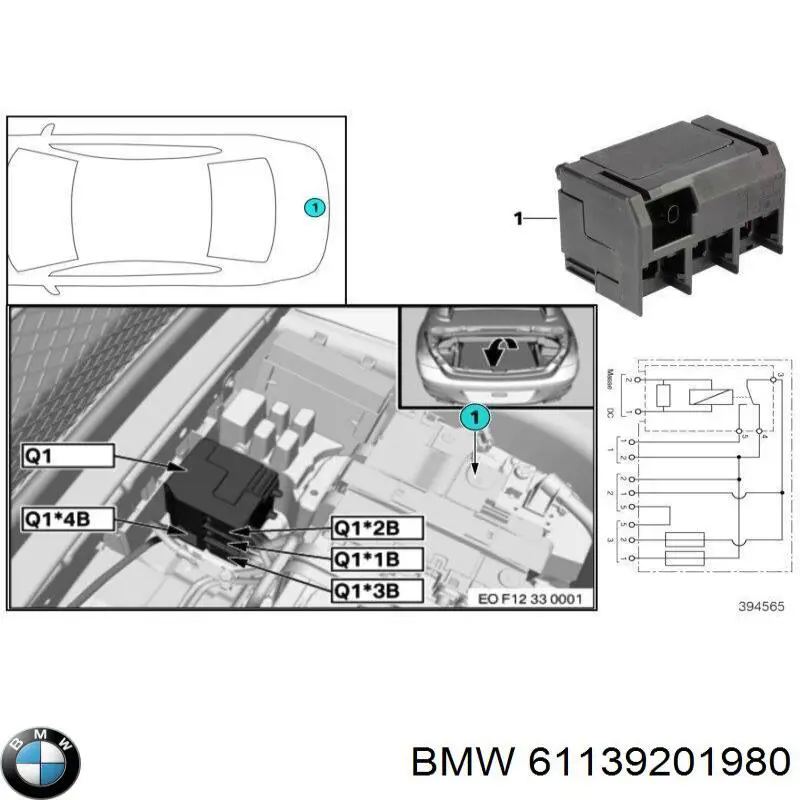 61139201980 BMW 