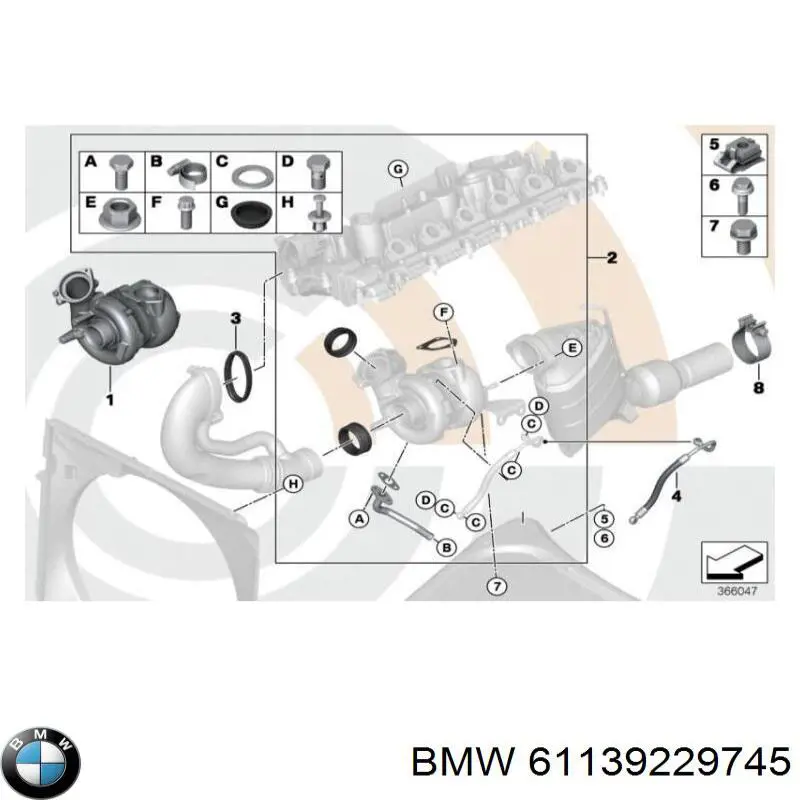  BMW 61139229745 ціна, від 2.53 USD
