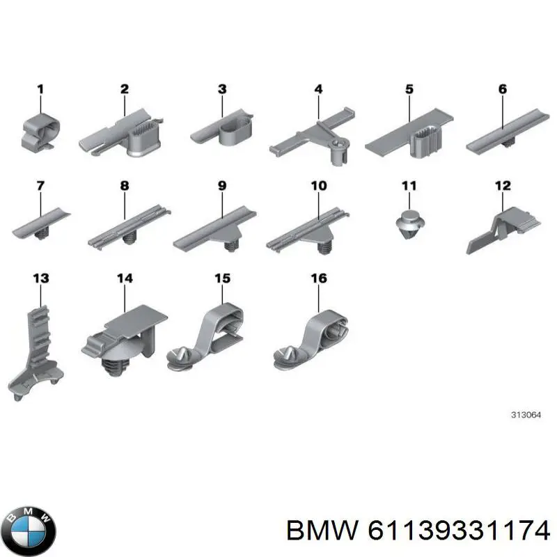  BMW 61139331174 ціна, від 10.14 USD