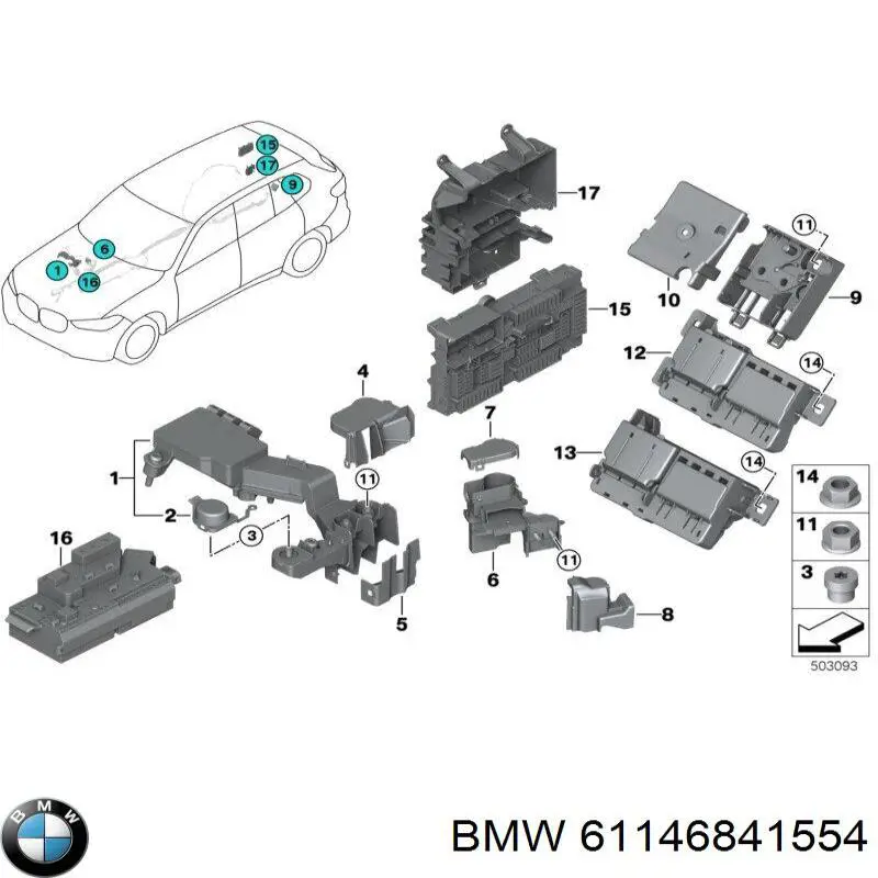61146841554 BMW 