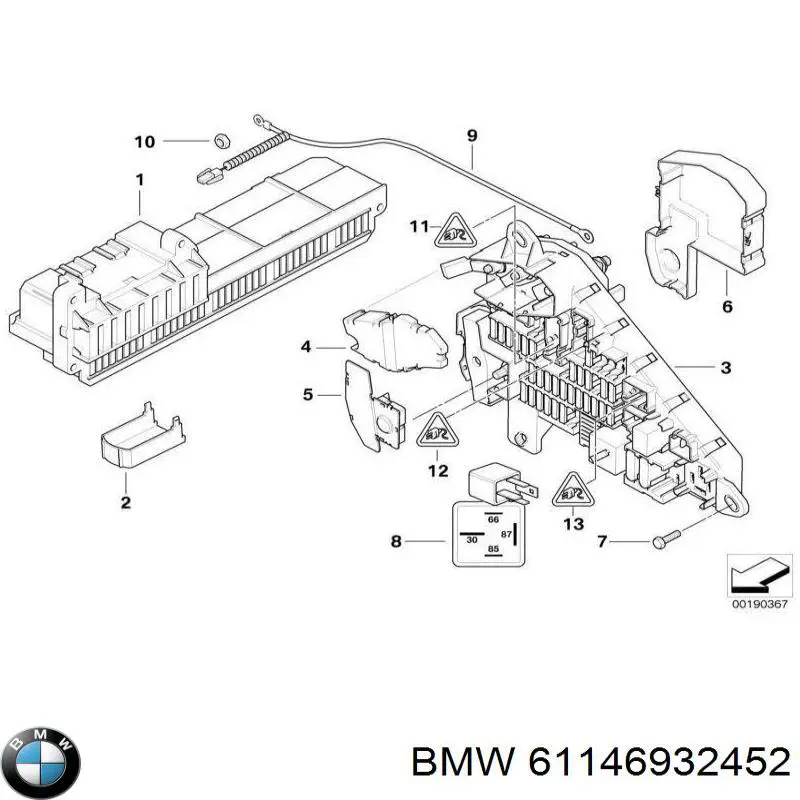 61146932452 BMW Реле запобіжників