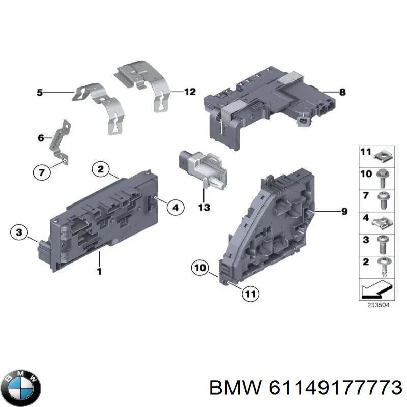 Коробка запобіжників BMW 61149177773 ціна, від 13.93 USD
