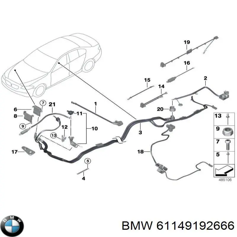  BMW 61149192666 ціна, від 1.27 USD
