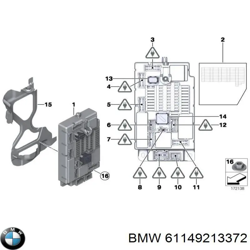 61149213372 BMW Реле запобіжників