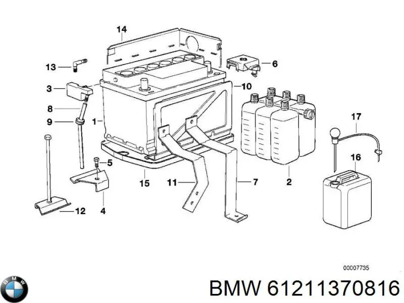 61211370816 BMW Авто акумулятор