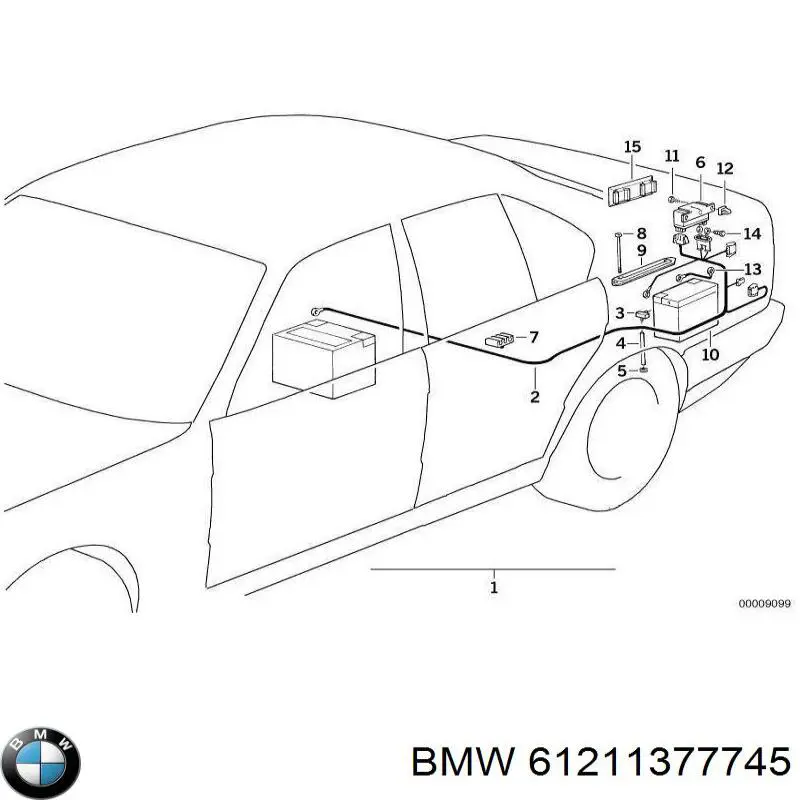 Купити 61211377745 BMW Автомобільна батарея