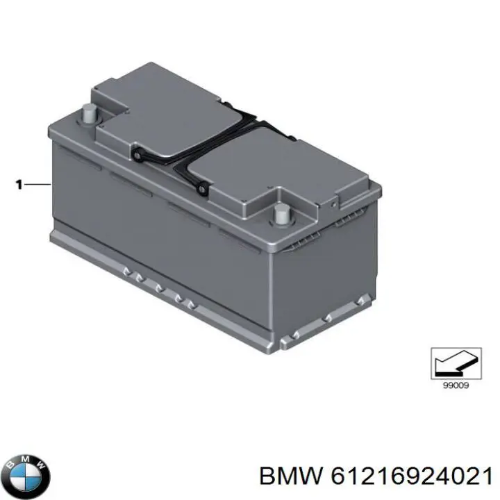 Акумуляторна батарея, АКБ 61216924021 BMW