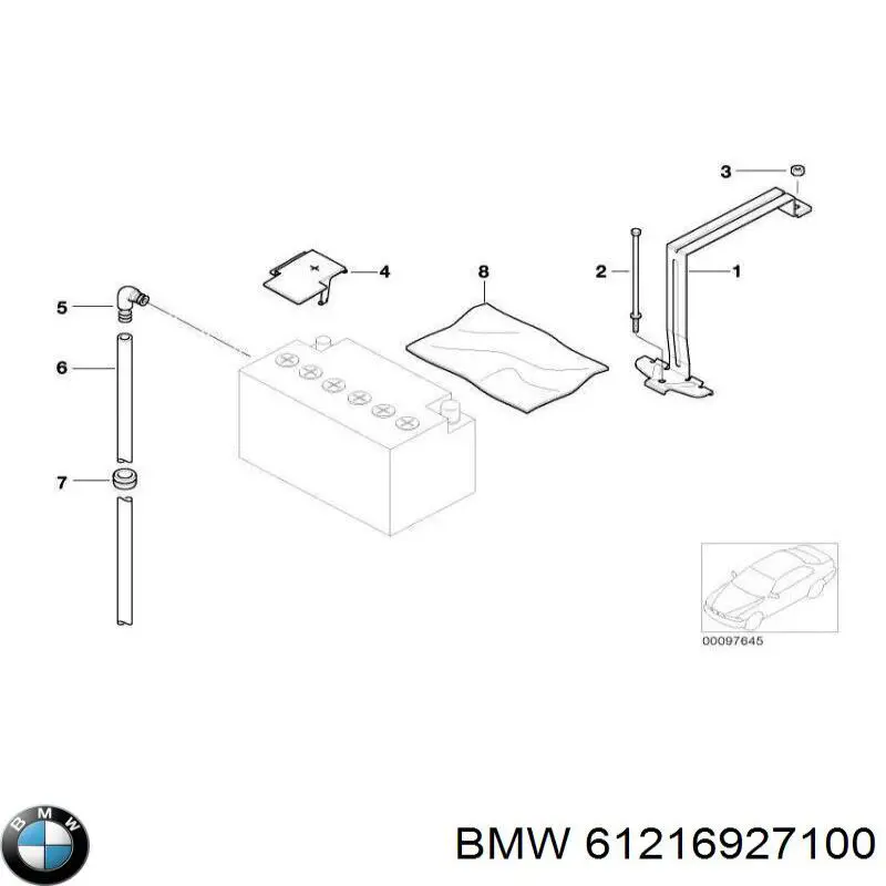  BMW 61216927100 ціна, від 12.67 USD