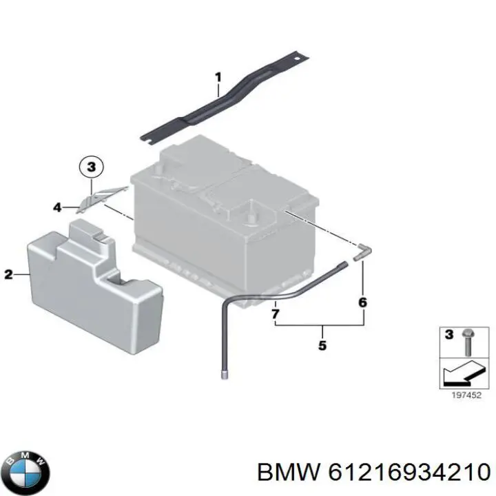 Купити 61216934210 BMW 