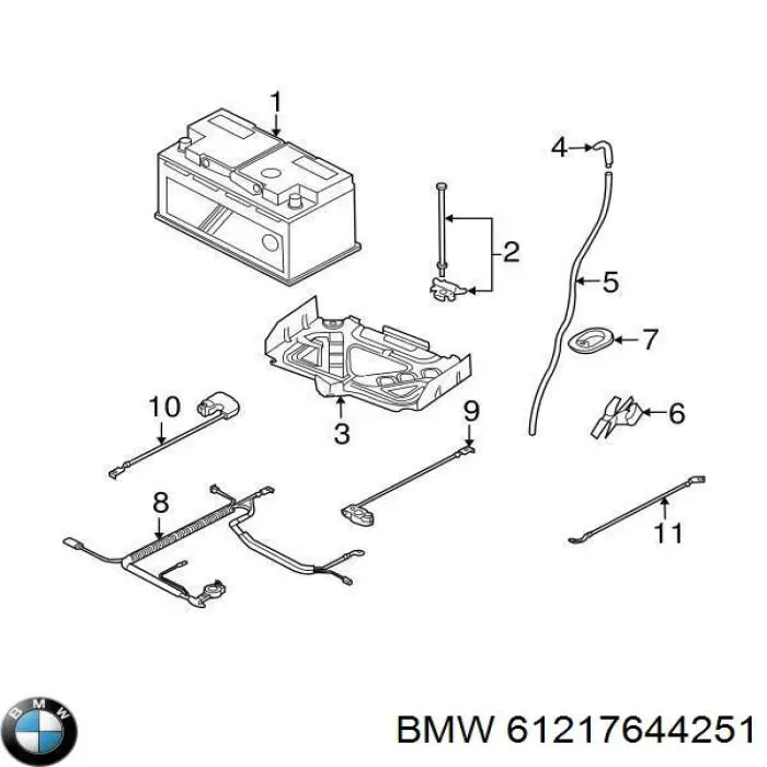 61217644251 BMW Авто акумулятор