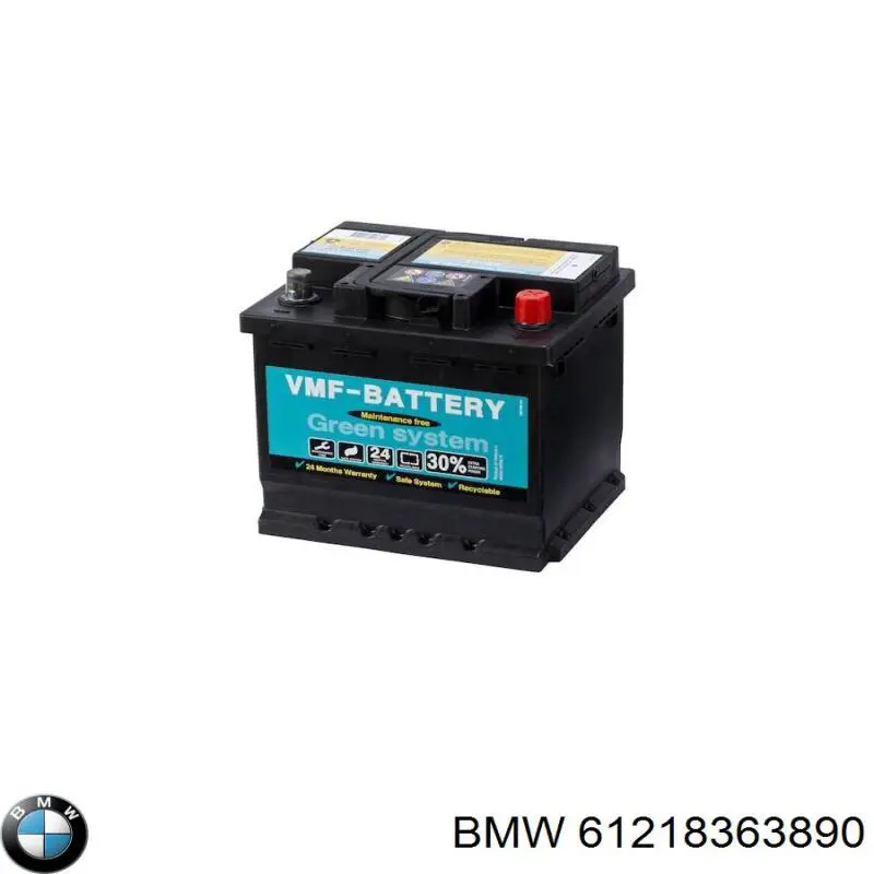 61218363890 BMW акумуляторна батарея, акб