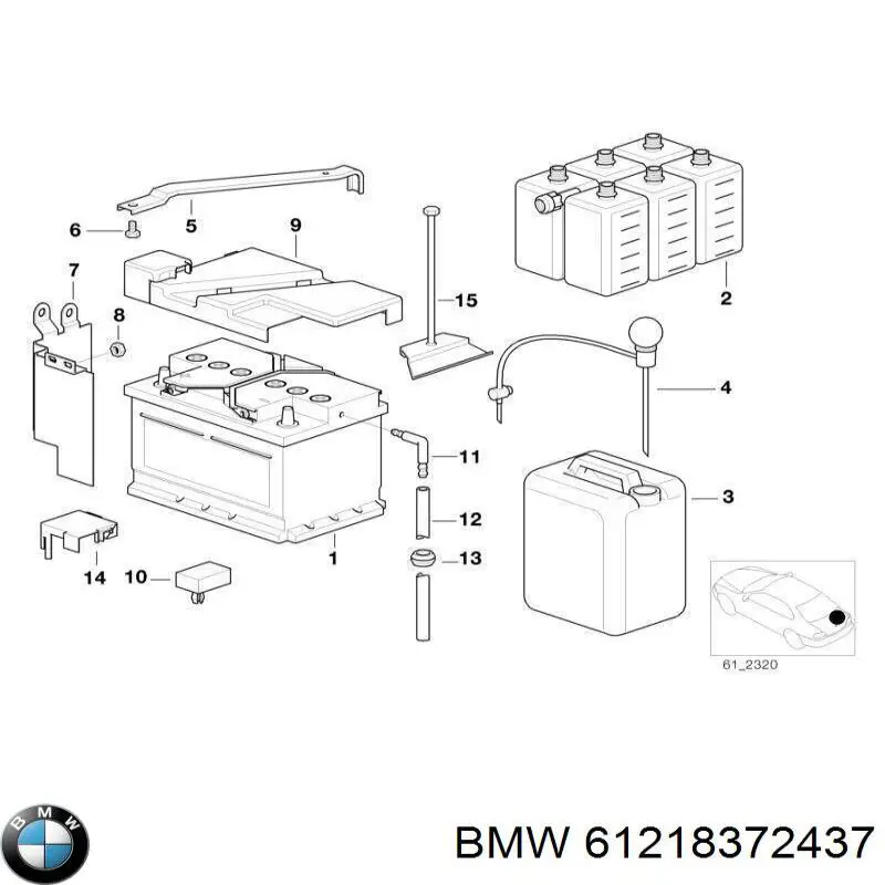 61218372437 BMW 
