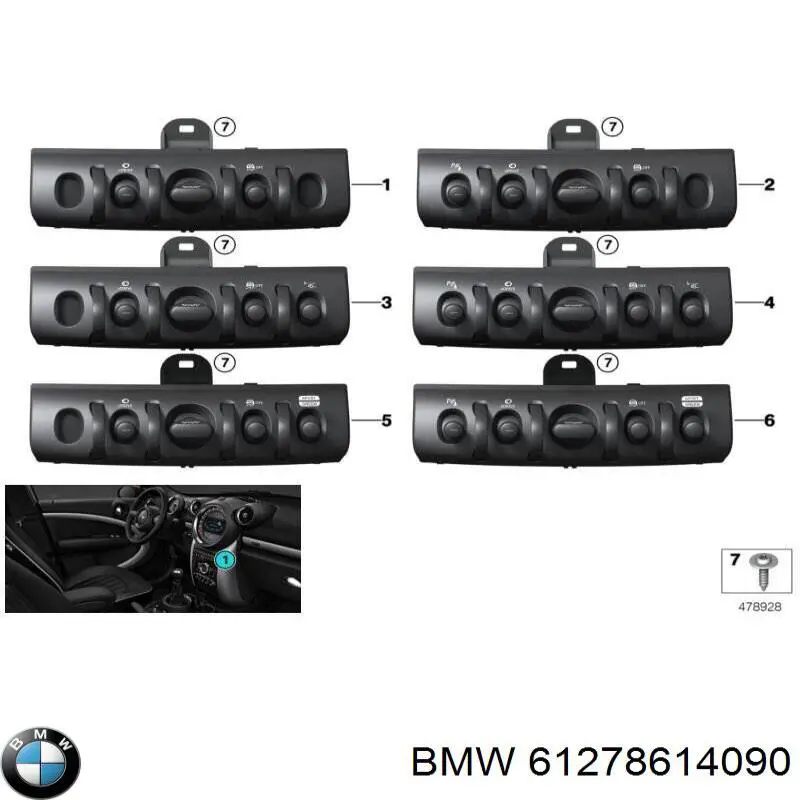  BMW 61278614090