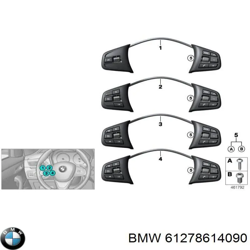 Купити 61278614090 BMW 
