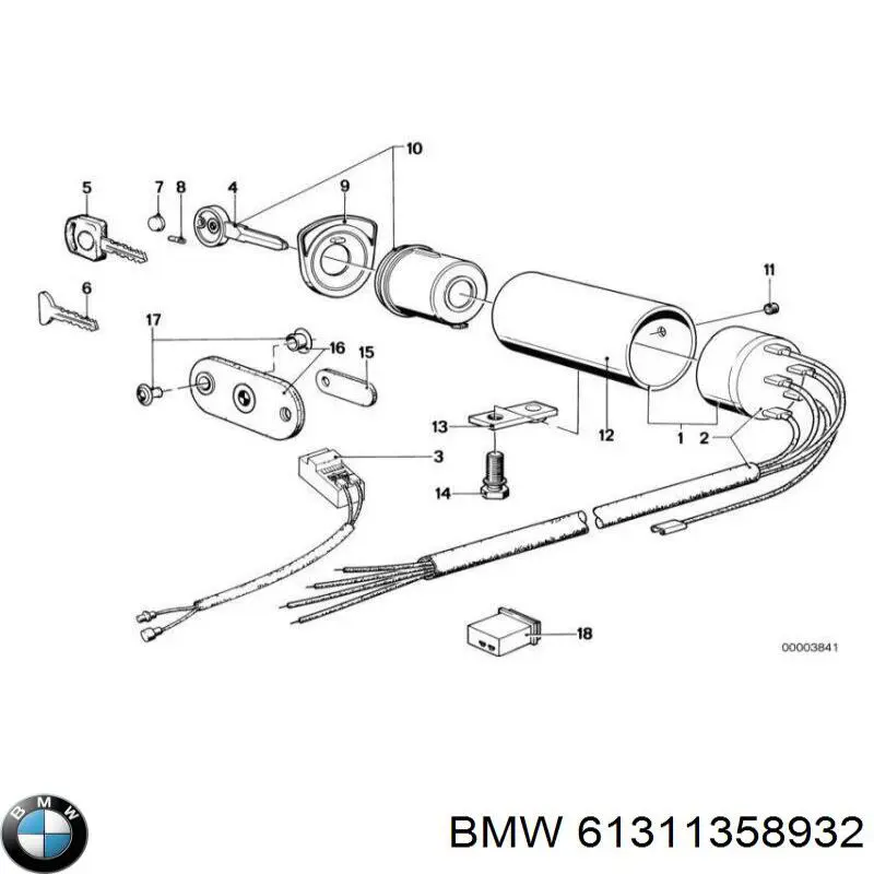 61311358932 BMW Контактна група замка