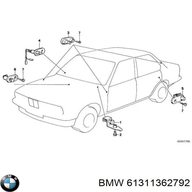 Кінцевий вимикач на BMW 3 (E36)