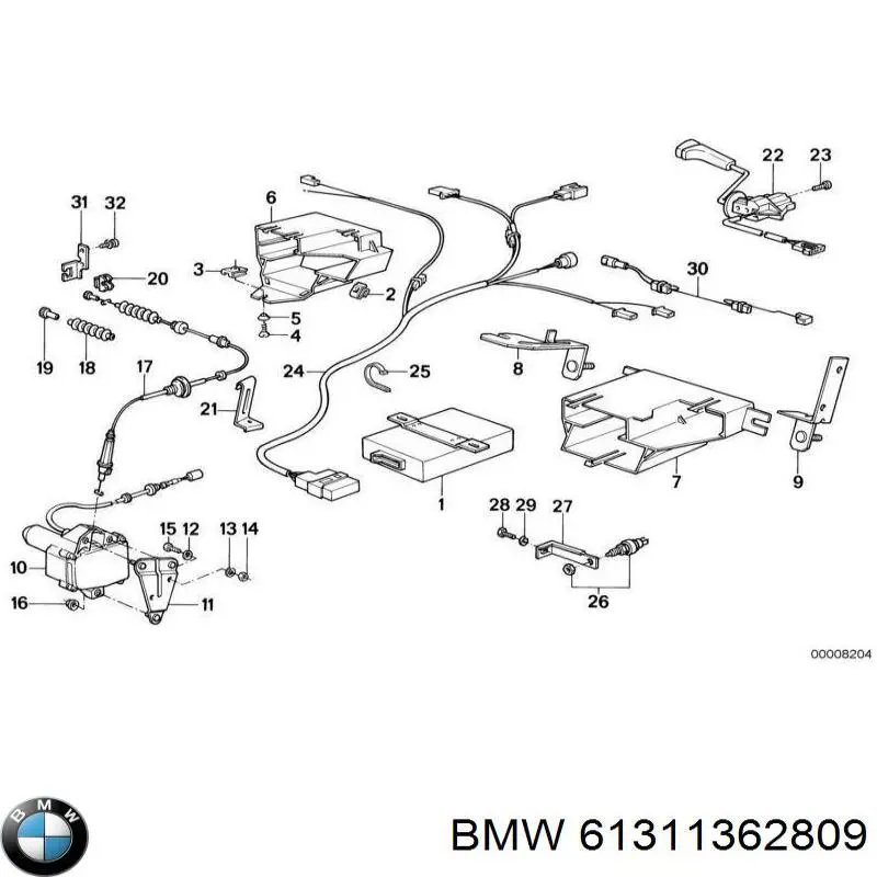 Кнопка стоп-сигналу BMW 61311362809 ціна, від 5.92 USD