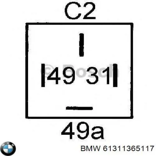 61311365117 BMW реле покажчиків поворотів