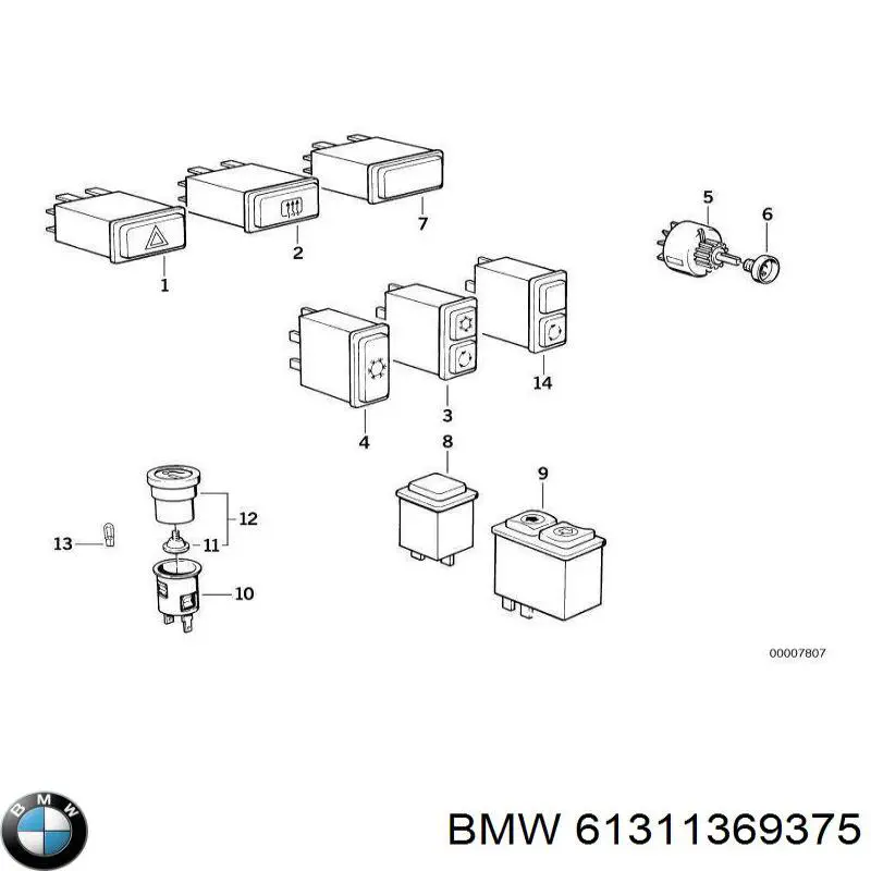 61311369375 BMW 