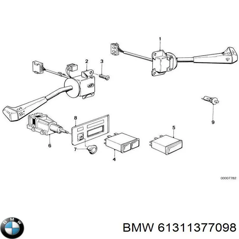 61311377098 BMW Перемикач підрульовий, правий
