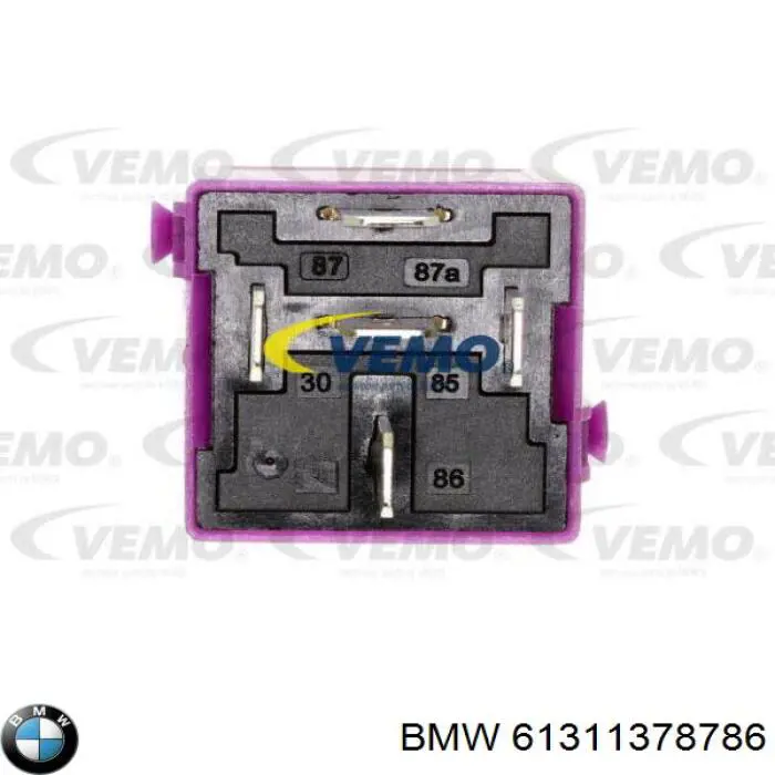 Реле кондиціонера BMW 61311378786 ціна, від 4.22 USD