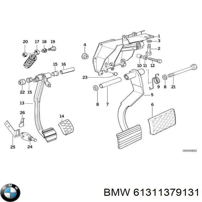 Купити 61311379131 BMW 